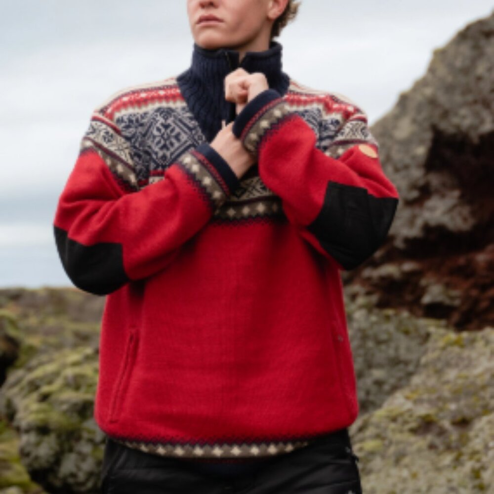 ICEWEAR NWOT Lined 100% Worsted Icelandic Wool Bergen Nordic Sweater XL RT $293